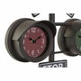 DKD Home Decor Reloj de Sobremesa Semáforo en Hierro y Cristal Negro