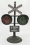 DKD Home Decor Reloj de Sobremesa Semáforo en Hierro y Cristal Negro