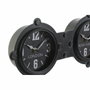 DKD Home Decor Reloj de Pared Hierro y Cristal Negro 58x18x6,5 cm