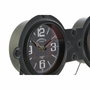 DKD Home Decor Reloj de Sobremesa Vintage en Hierro y Cristal Negro