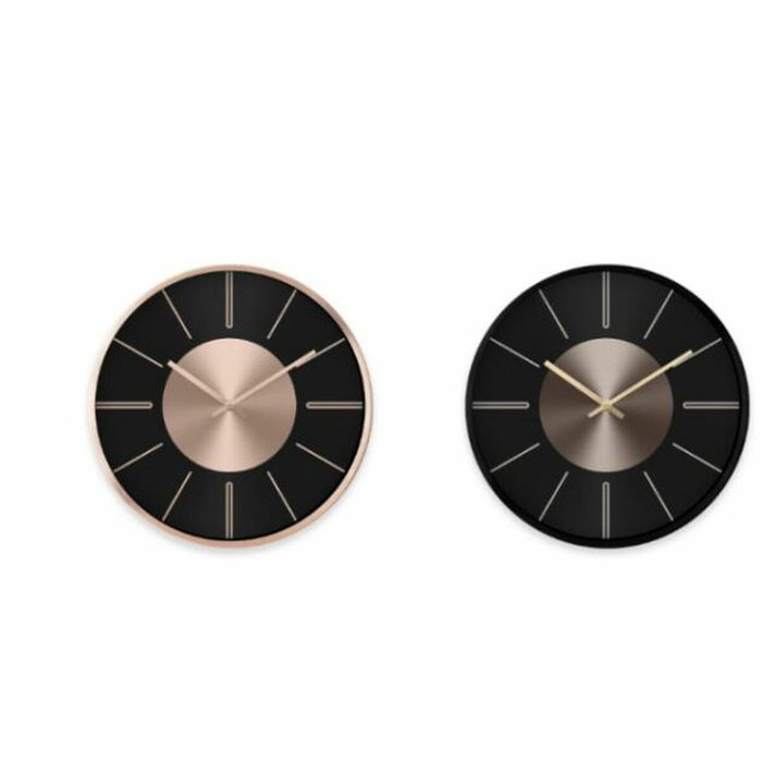 DKD Home Decor Reloj de Pared de Aluminio 30x30 cm (Pack de 2, Colores Surtidos)