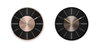 DKD Home Decor Reloj de Pared de Aluminio 30x30 cm (Pack de 2, Colores Surtidos)