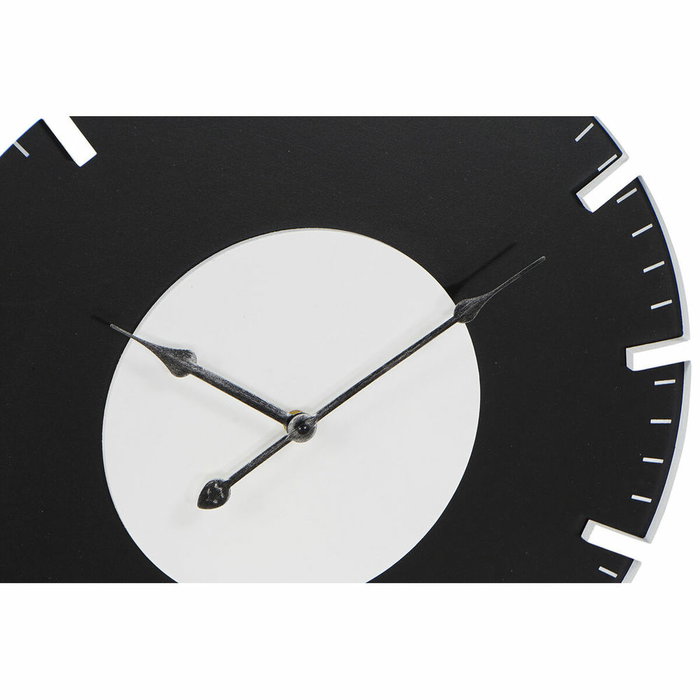 DKD Home Decor Set de 2 Relojes de Pared MDF Negro y Blanco Vintage 50x50 cm DKD Home Decor Set de 2 Relojes de Pared MDF Negro y Blanco Vintage 50x50 cm