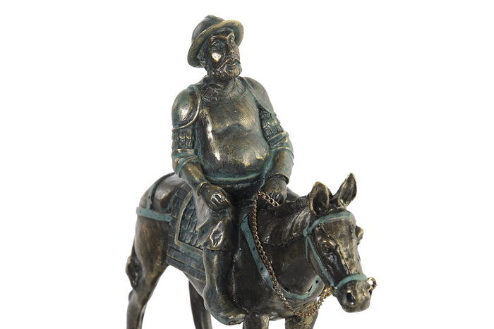 DKD Home Decor Figura Tradicional Sancho Colección Don Quijote Resina 15x17.5x5 cm