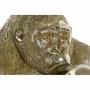 DKD Home Decor Figura de Gorila Dorado en Resina
