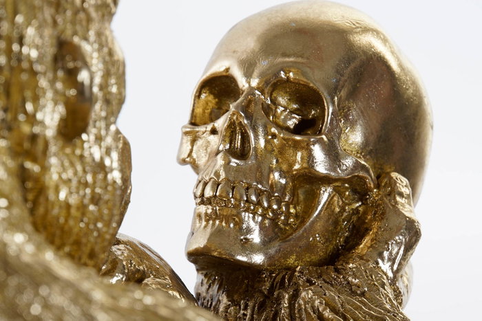 DKD Home Decor Figura de Gorila Dorado en Resina
