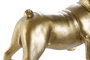 DKD Home Decor Figura Bulldog Dorado Resina 17 x 23 x 38 cm (2 Unidades)