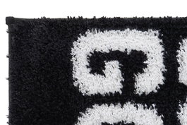 DKD Home Decor Alfombra Negro Blanco 80 x 50 cm