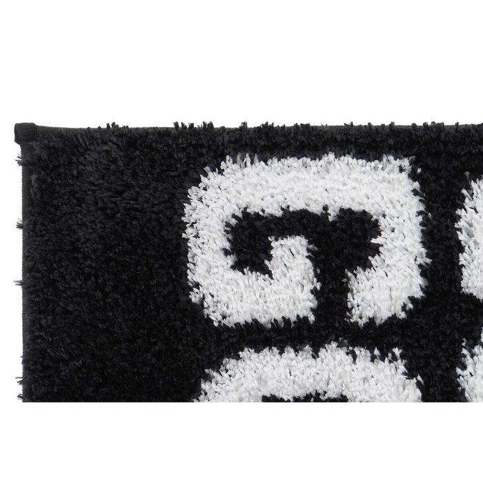 DKD Home Decor Alfombra Negro Blanco 80 x 50 cm