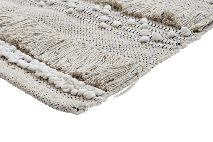 DKD Home Decor Alfombra de Algodón Dodoma 160x230 cm Negro/Blanco