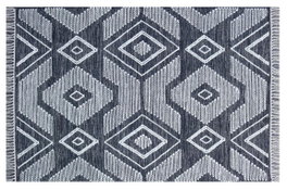 DKD Home Decor Alfombra de Algodón Dodoma 160x230 cm Negro/Blanco
