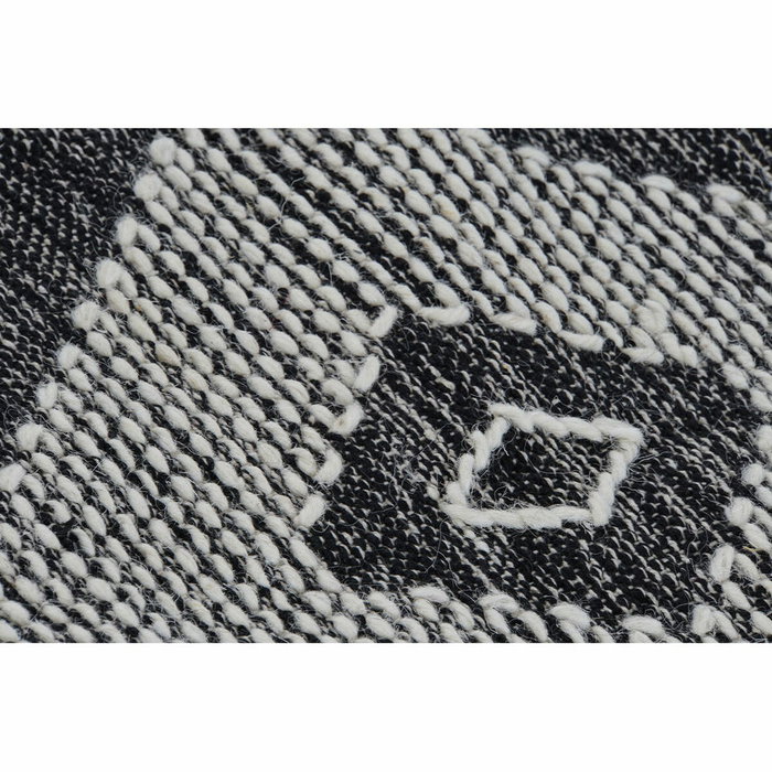 DKD Home Decor Alfombra de Algodón Dodoma 160x230 cm Negro/Blanco
