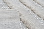DKD Home Decor Alfombra de Algodón 200x290x1 con Flecos Negro y Blanco