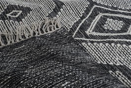 DKD Home Decor Alfombra Boho Dodoma Negro Blanco 290 x 1 x 200 cm