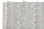 DKD Home Decor Alfombra de Algodón 200x290x1 con Flecos Negro y Blanco