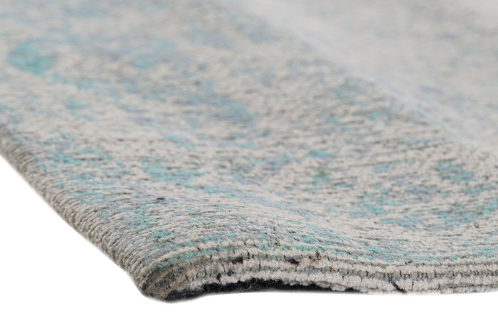 DKD Home Decor Alfombra de Pasillo Aladin 60x240x1 cm Beige, Gris, Verde Jade