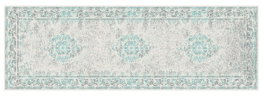 DKD Home Decor Alfombra de Pasillo Aladin 60x240x1 cm Beige, Gris, Verde Jade