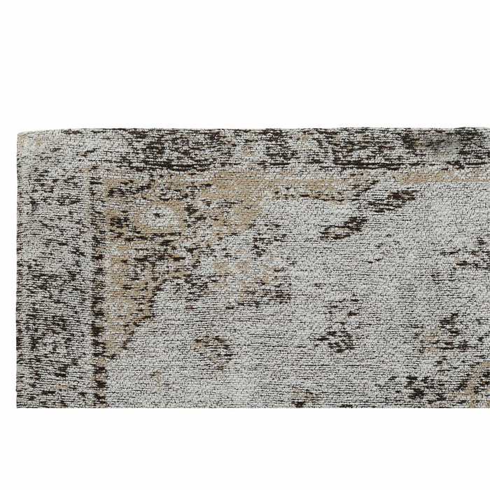 DKD Home Decor Alfombra de Pasillo Aladin 60x240x1 cm Beige, Gris, Verde Jade