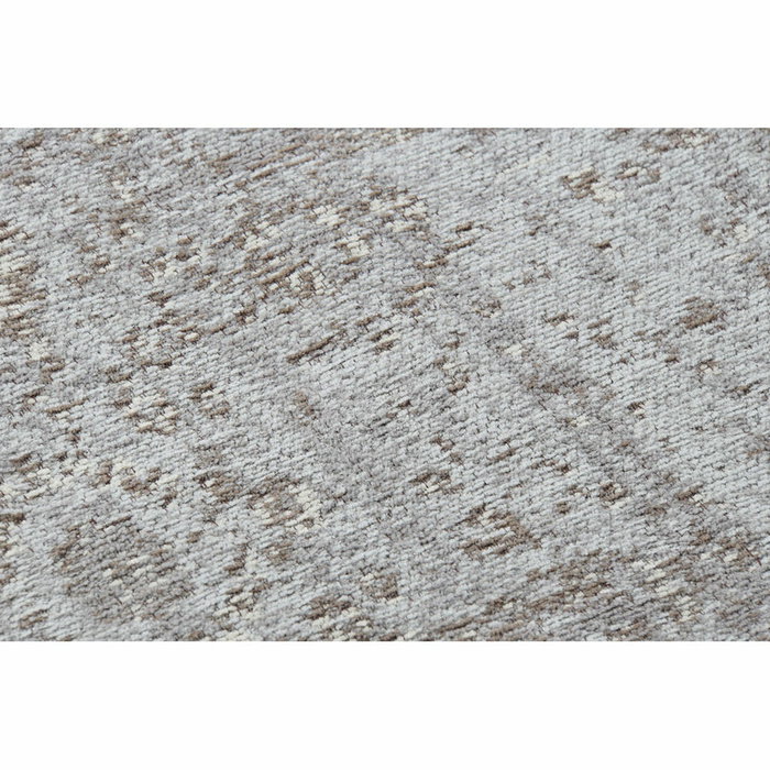 DKD Home Decor Alfombra de Algodón y Chenilla 60x240x1 cm Marrón Claro