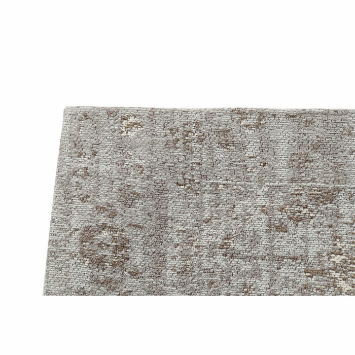 DKD Home Decor Alfombra de Algodón y Chenilla 60x240x1 cm Marrón Claro
