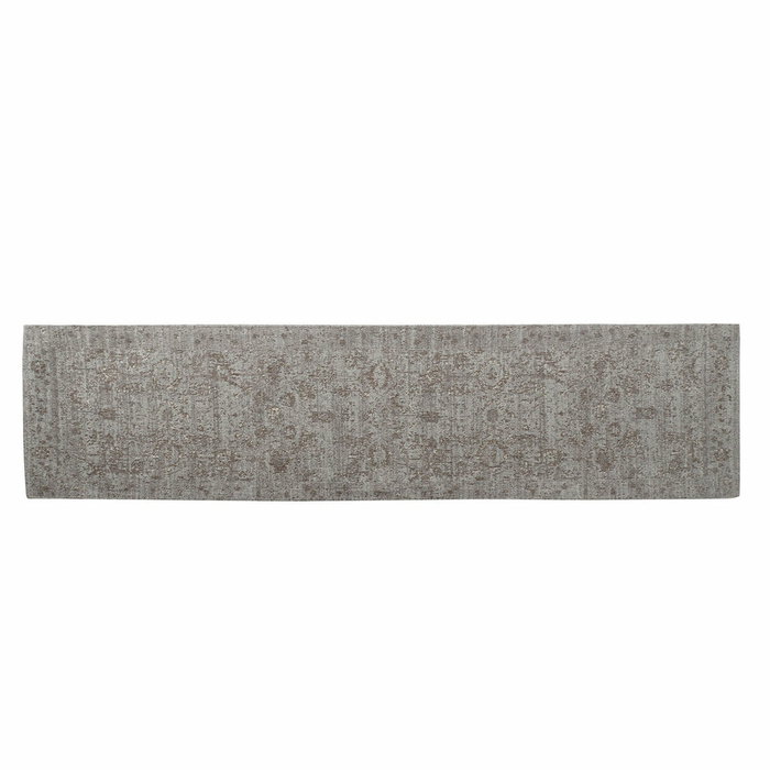 DKD Home Decor Alfombra de Algodón y Chenilla 60x240x1 cm Marrón Claro