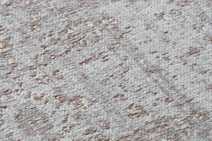 DKD Home Decor Alfombra de Algodón y Chenilla 60x240x1 cm Marrón Claro