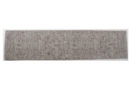 DKD Home Decor Alfombra de Algodón y Chenilla 60x240x1 cm Marrón Claro