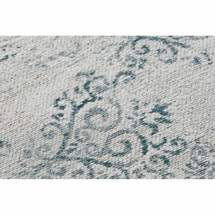 DKD Home Decor Alfombra de Pasillo Angel Azul y Blanco 60x240x1 cm