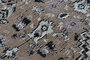 DKD Home Decor Alfombra Bidjar Arabe Marron Blanco 240 x 60 cm Algodon Chenilla Polyester