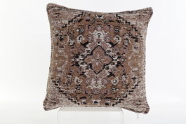 DKD Home Decor Bidjar Cojín Árabe Marrón Blanco 45x45x12 cm
