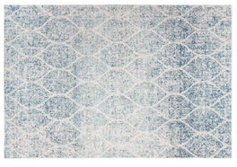 DKD Home Decor Alfombra de Chenilla y Algodón 120x180x1 cm Azul