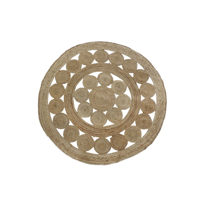DKD Home Decor Alfombra de Yute Maru 200x200 cm Natural DKD Home Decor Alfombra de Yute Maru 200x200 cm Natural