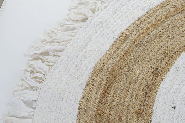 DKD Home Decor Alfombra Kaula Tropical Marron Beige 200 x 200 cm DKD Home Decor Alfombra Kaula Tropical Marron Beige 200 x 200 cm