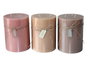 DKD Home Decor Vela Rustik aw Marron Marron Oscuro 14.5 x 20 x 14.5 cm (3 Unidades)