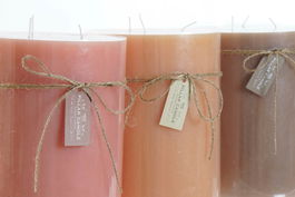 DKD Home Decor Vela Rustik aw Marron Marron Oscuro 14.5 x 20 x 14.5 cm (3 Unidades)