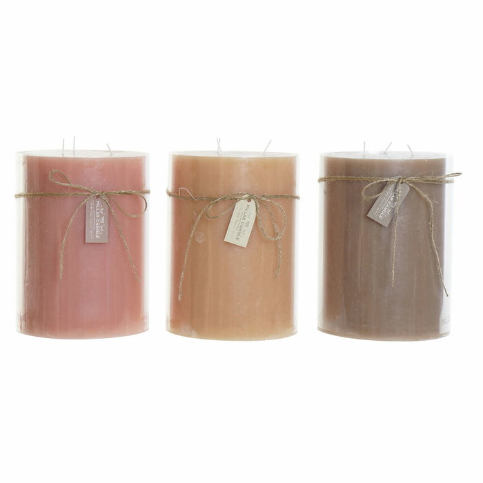 DKD Home Decor Set de 3 Velas de Cera Parafina Rustik AW Surtidas
