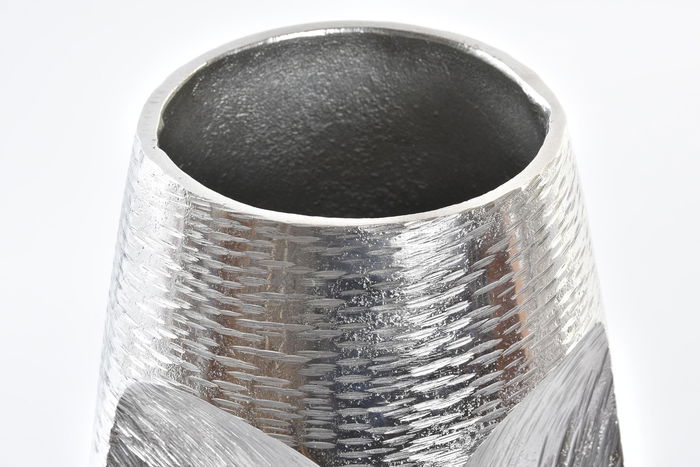 DKD Home Decor Jarron Moderno Plateado Aluminio 19 x 31 x 19 cm