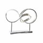 DKD Home Decor Decoración de Aluminio Abstracto Plateado