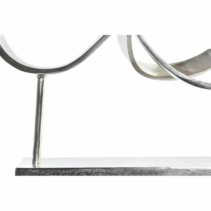 DKD Home Decor Decoración de Aluminio Abstracto Plateado