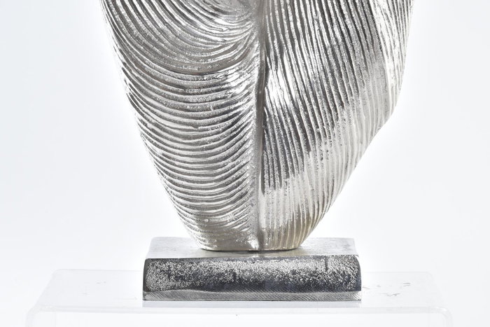 DKD Home Decor Decoración de Aluminio Abstracto Plateado