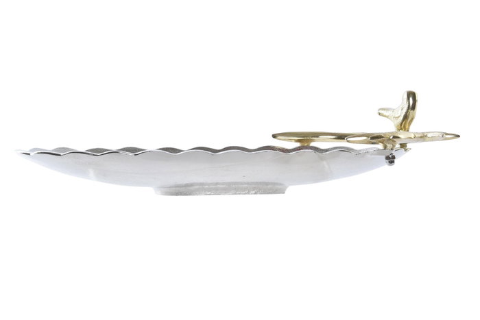 Centro Mesa DKD Home Decor Plateado Dorado 23x11x45 cm