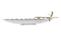 Centro Mesa DKD Home Decor Plateado Dorado 23x11x45 cm