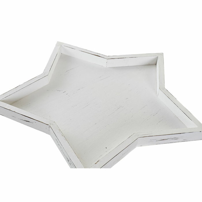 DKD Home Decor Centro de Mesa Shabby Blanco Madera Set de 3 Piezas 54 x 3 x 57 cm DKD Home Decor Centro de Mesa Shabby Blanco Madera Set de 3 Piezas 54 x 3 x 57 cm