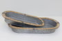 DKD Home Decor Set de 2 Centros de Mesa de Hierro y Fibra Gris y Marrón