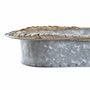DKD Home Decor Set de 2 Centros de Mesa de Hierro y Fibra Gris y Marrón