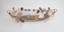 DKD Home Decor Centro de Mesa de Metal con Hojas Multicolor