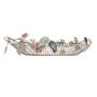 DKD Home Decor Centro de Mesa de Metal con Hojas Multicolor