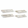 DKD Home Decor Set de 2 Bandejas Glam en MDF (Surtido de Colores) de 40x30x6 cm