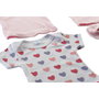 DKD Home Decor Conjunto de Bebé de Algodón Corazones y Mariposas 0-6 Meses