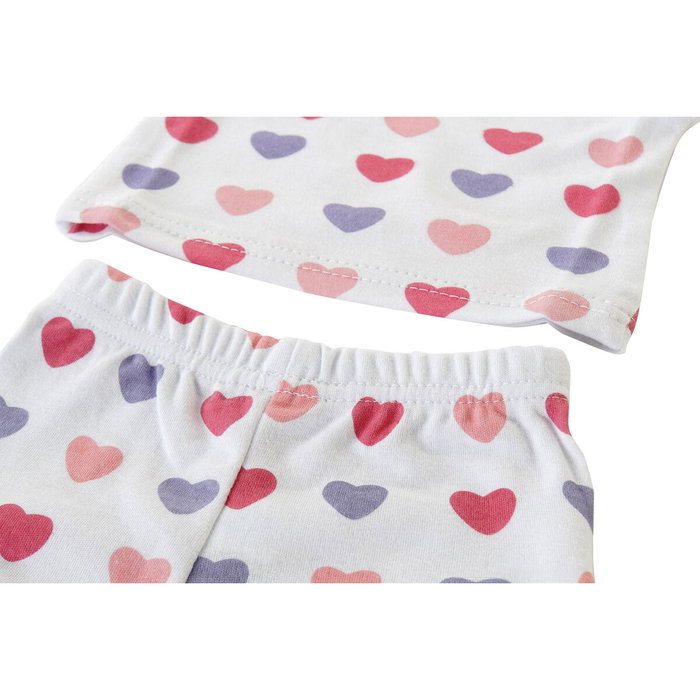 DKD Home Decor Conjunto de Bebé de Algodón Corazones y Mariposas 0-6 Meses DKD Home Decor Conjunto de Bebé de Algodón Corazones y Mariposas 0-6 Meses